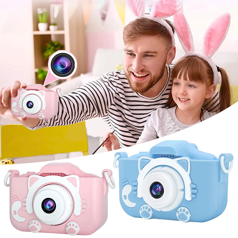 Children dual Toy Camera 1080P HD Taking Photos Videos Baby Electric Toys Mini - £7.68 GBP+