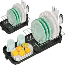 Small Dish Drying Rack, Expandable Compact Dish Drainer With Cutlery Holder, Nar - $27.99