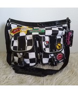 Betsey Johnson New York Checkered Taxi Bag Large Betseyville Embellished... - €69,31 EUR