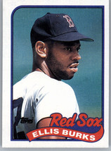 1989 Topps 785 Ellis Burks  Boston Red Sox - £0.77 GBP
