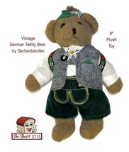 Gerhardshofen Vintage German Teddy Bear Lederhosen Back Pack Hat - £19.55 GBP