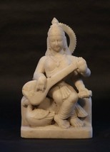 Antique 19thc Hindu Marble statue of Sarasvati - £623.61 GBP