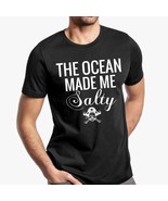 The Ocean Made Me Salty Pirate with Pirate Head Graphic T-Shirt - $24.88