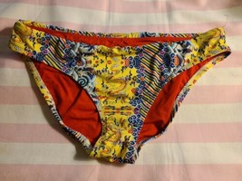 New Nanette Lepore Swim Water Dragon Bikini Bandeau Top (S) Side Tie Bottoms  - £11.88 GBP