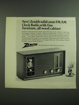 1968 Zenith Cameron Model Z476W Clock Radio Advertisement - £15.01 GBP