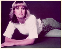 Olivia Newton-John 1970&#39;s era in white blouse &amp; jeans vintage 8x10 photo - £9.39 GBP