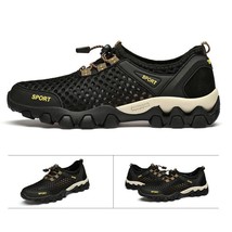 Neakers breathable mesh shoes mens non slip outdoor hiking shoes mens climbing trekking thumb200