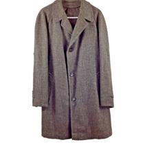 Fintex Clothes Wool Overcoat Women’s Size 18 Gray Tweed Removable Lining... - £31.26 GBP
