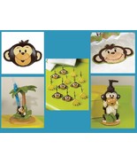 Monkey Town Bath Curtain Hooks Soap Pump Bath Towel Soap Dish Saturday K... - $14.34+