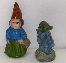 Fairy Garden Gnome Miniature Terrarium Doll House Forest Figurine Elf, lot of 2 - £6.37 GBP