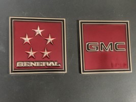 GMC GENERAL Hood Ornament replacement panels. $29.99 each side (N6-N7) - £23.59 GBP
