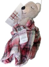 Rachel &amp; Zoe Baby Lovey Bear Blanket Plush Stuffed Animal Toy Soothing Security  - £20.65 GBP