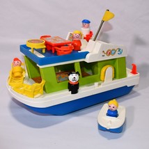 Vintage Fisher Price Little People Happy Houseboat 985 Complete 0825!!! - $99.00