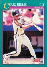 1991 Score Craig Biggio #161 Houston Astros - £1.42 GBP