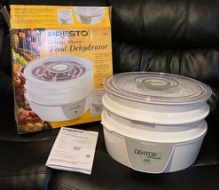 Presto Food Dehydro Dehydrator 4 Drying Trays See Through Cover Original Box - £31.83 GBP