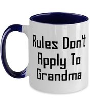 Epic Grandma Two Tone 11oz Mug, Rules Don&#39;t Apply To Grandma, For Grandm... - £15.29 GBP