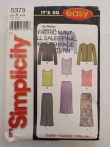 Simplicity Sewing Pattern 5379 It&#39;s So Easy Skirt Knit Cardigan Top Sizes 8-18  - £2.79 GBP