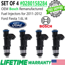GENUINE Bosch x4 Fuel Injectors for 2011-2012 Ford Fiesta 1.6L I4 #0280158284 - $94.04