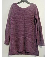 Rafaella Womens Pullover Sweater with Sequins Sz L CLARET Long Sleeve NWT - £22.57 GBP