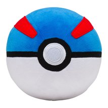 Pokemon Center Original (7-Inch) Poke Plush Stuffed Great Ball (Super Ball) - £24.36 GBP