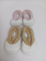 2 Pair Baby Mesh Beach Shoes Pink Tan Girls Size 6-12M - $134.70 MXN