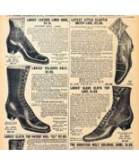 1901 Women&#39;s Fine Shoes Reproduction Advertisement Sears Footwear DWV12B - €8,52 EUR
