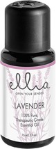 Ellia Lavender Diffuser Essential Oil | 15ml, 100% Pure, Therapeutic Grade - £20.77 GBP