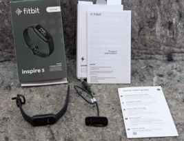 Fitbit -Inspire 3 Health &amp; Fitness Tracker - Midnight Zen FB424 w/ Small... - $52.99