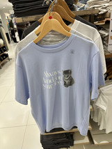 NWT UNIQLO UT CAT Photographs Walter Chandoha Blue Women Short Sleeve T-Shirt - £21.64 GBP