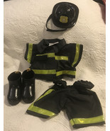 Build a Bear Clothes Firefighter Collector Fireman Outfit Uniform Helmet... - £13.99 GBP