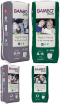 Bambo Dreamy Night Pants night diaper panties 4-7 years, 8-15 years 10 p... - £13.77 GBP