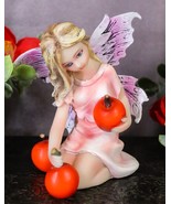 Ebros Gift Enchanted Fairy Garden Prune Cherry Faerie Figurine 3.5&quot; H Mini - $31.50 CAD