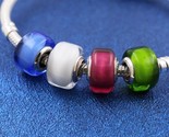 2024 Spring 925 Sterling Silver Handmade Mini Murano Glass Charm Moments... - £5.60 GBP