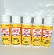 Lot of 5 Mod Podge Matte 2oz Waterbase Sealer,Glue,Finish Wood Paper Fabric ECT. - £14.18 GBP