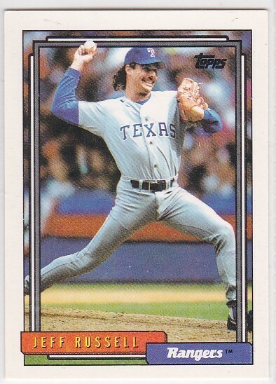 M) 1992 Topps Baseball Trading Card - Jeff Russell #257 - $1.97