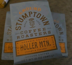 3 Stumptown  Organic Med. Ground Coffee Holler Mountain 12 Oz (SEE PICS)... - £32.32 GBP