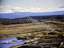 1970 Ranch Land Winding Highway Wyoming Kodachrome 35mm Slide - £4.27 GBP
