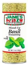 JANE&#39;S Krazy Mixed Up BASIL SEASONING All Natural All Purpose Spice Blen... - $18.25