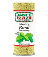 JANE&#39;S Krazy Mixed Up BASIL SEASONING All Natural All Purpose Spice Blen... - $17.88