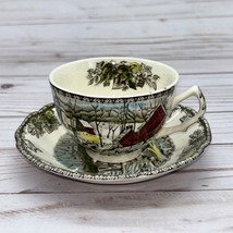 Johnson Brothers Friendly Village The Ice House Tea/Coffee Cup Saucer Read - £8.30 GBP