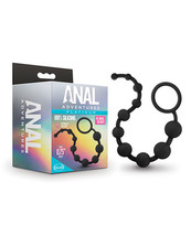 Blush Anal Adventures Platinum Silicone 10 Anal Beads - Black - £16.77 GBP