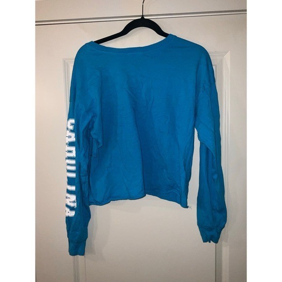 Women's Carolina Panthers '47 Cropped Long Sleeve T-Shirt Size Medium Item image 5