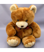 Vintage Cuddle Wit Teddy Bear Brown Plush Stuffed Animal Large 21” w Bow - £23.33 GBP