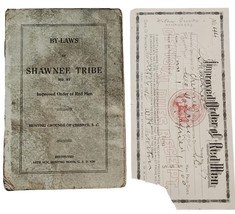 antique IMPROVED ORDER RED MEN hunting grounds sc SHAWNEE TRIBE indian B... - £53.69 GBP