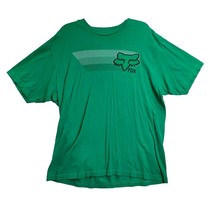 Fox Shirt Mens XL Green Motocross Racing Casual T Shirt 100% Cotton - £10.12 GBP