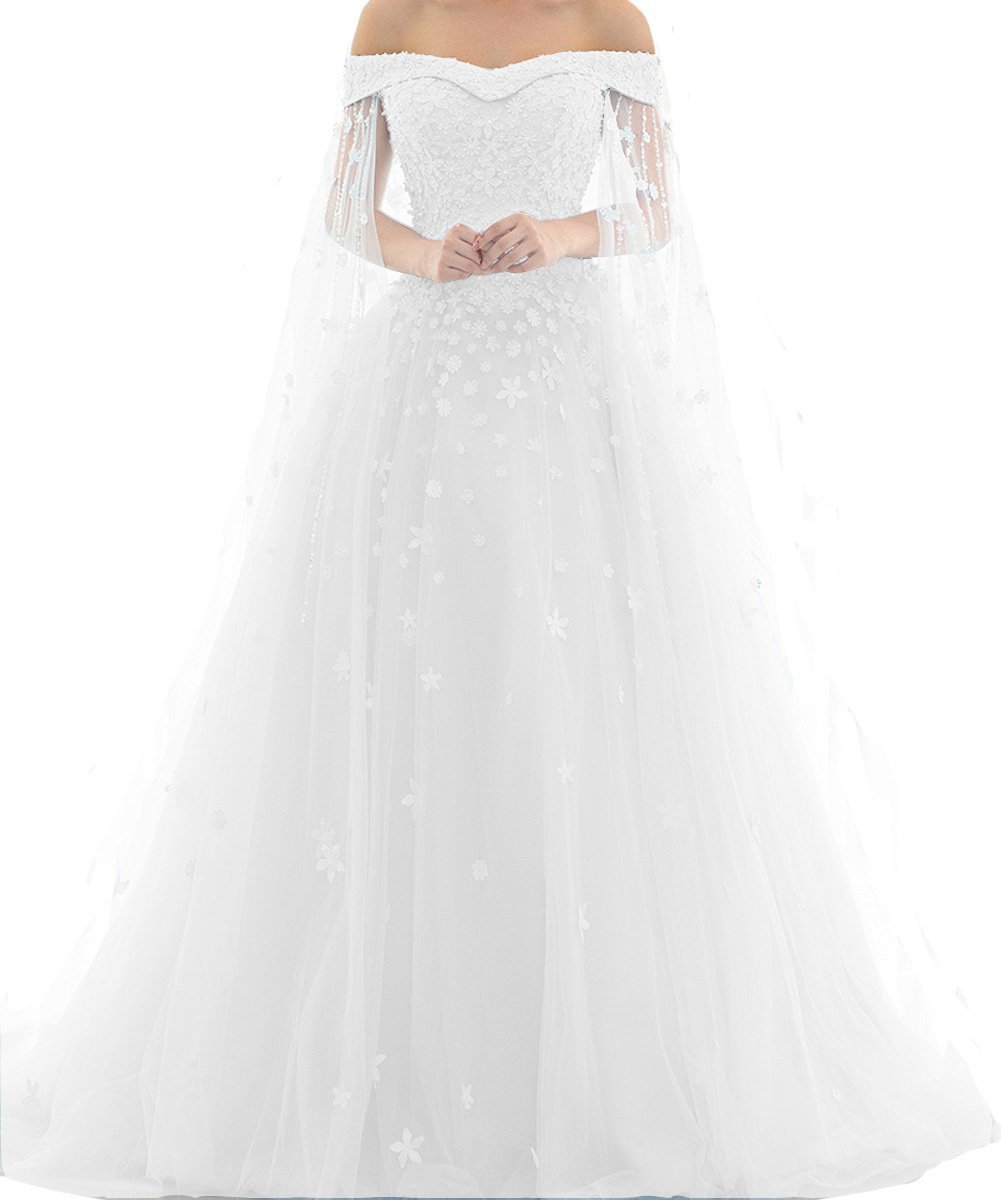Kivary Off Shoulder Lace Beaded Long A Line Formal Prom Dresses Evening Gowns Iv
