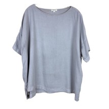 Aritzia Wilfred Free Women&#39;s Light Blue/gray Oversized Slouchy Tee Shirt Sz M - £15.40 GBP