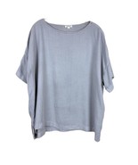 Aritzia Wilfred Free Women&#39;s Light Blue/gray Oversized Slouchy Tee Shirt... - £15.14 GBP
