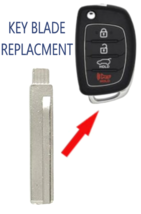 HY18R Remote Flip Key Blade For Hyundai Santa Fe 2013-2016 PN: 81996-2W000 - $8.99
