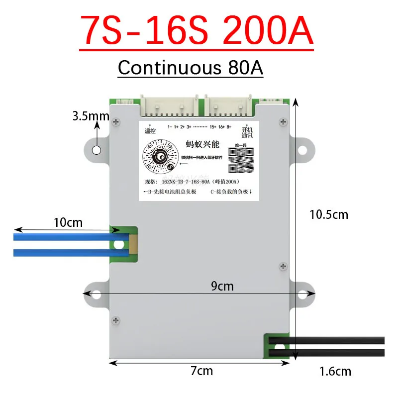 Smart Bluetooth 7S - 16S 100A 200A 300A ANT BMS Lithium Battery 8S 13S 14S 24V 3 - £97.03 GBP